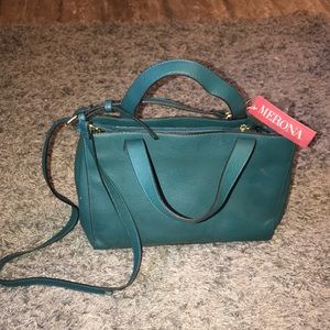 NWT Teal Merona Crossbody Bag